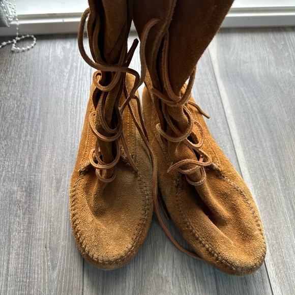 Aldo Tan Suede Moccasin Shoes - Picture 3 of 6